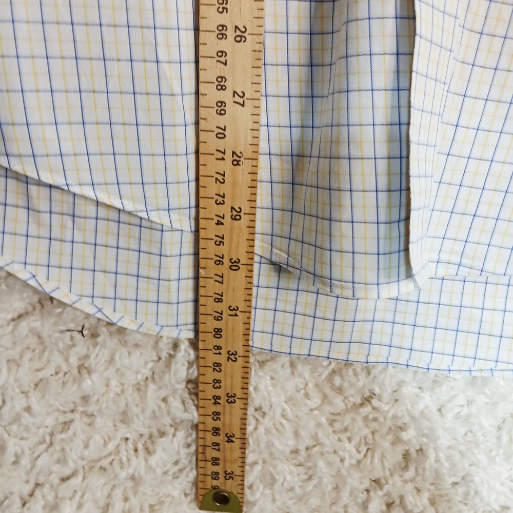 LAUREN Ralph Lauren Mens Stretch Fabric Regular Fit Plaid Button Large Shirt - Picture 8 of 9